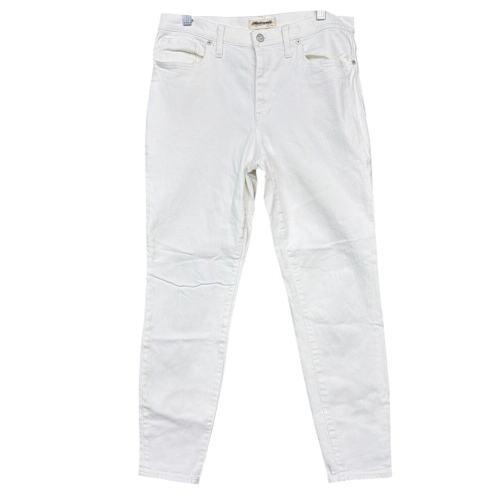 Madewell Womens Jeans White Denim High Riser Skinny Stretch 31